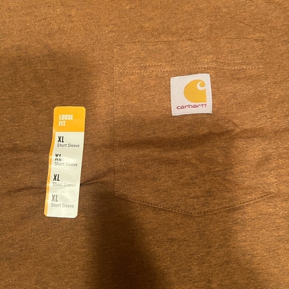 NWT Carhartt Men's T-Shirt XL Loose Fit Heavyweight Pocket Tee Short Sleeve (B4) - Picture 3 of 5